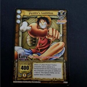 Onepiece Trading Card - Pirate's Ambition with Red and Gold
